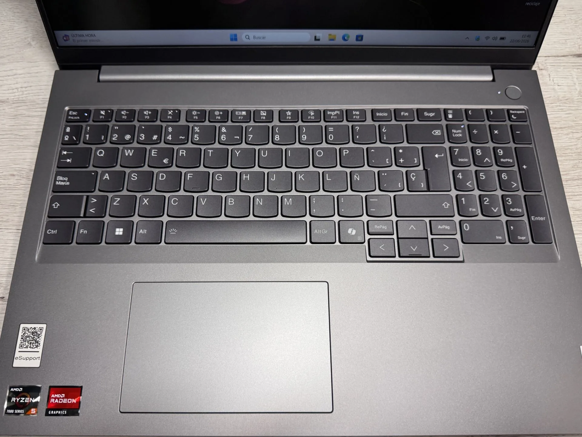 LENOVO THINKBOOK 16 G7 16″ Ryzen 5 7535HS 16GB 512GB SSD - Imagen 8
