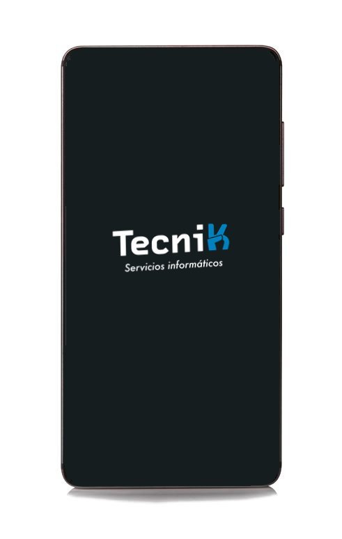 Móvil Android con el logo de Tecnik: reparación de móviles Xiaomi en Reus